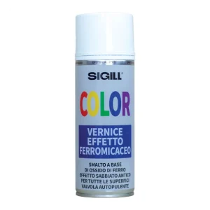 Smalto Spray Ferromicaceo Effetto Sabbiato 400 ml 1 pz., Argento Gratis Retour