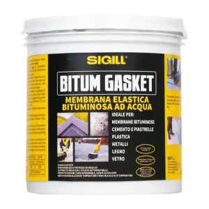 Membrana Elastica Impermeabilizzante Bitum Gasket Per Piastrellature 1 pz., 1 Kg Bestel Nu