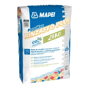Poromap Rinzaffo Plus Malta Traspirante Resistente Ai Sali 25 Kg Uitverkoop