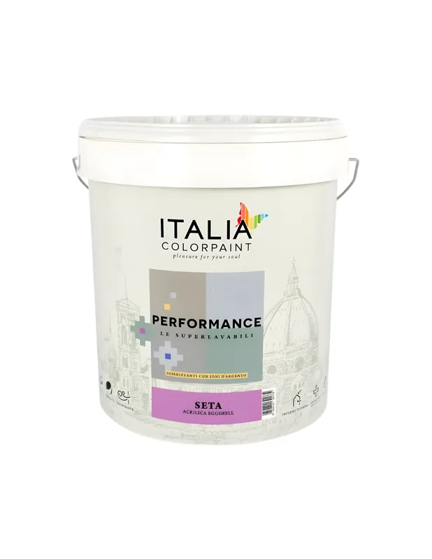 Performance Seta Pittura Igienizzante Superlavabile Effetto Eggshell 4 lt, 1 pz. Must-Have