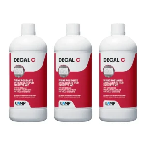 Direct Verzonden Kit 3 Pezzi Decal C Trattamento Disincrostante Anticalcare Per Wc 1 Litro