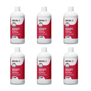 Tijdelijk Beschikbaar Kit 6 Pezzi Decal C Trattamento Disincrostante Anticalcare Per Wc 1 Litro