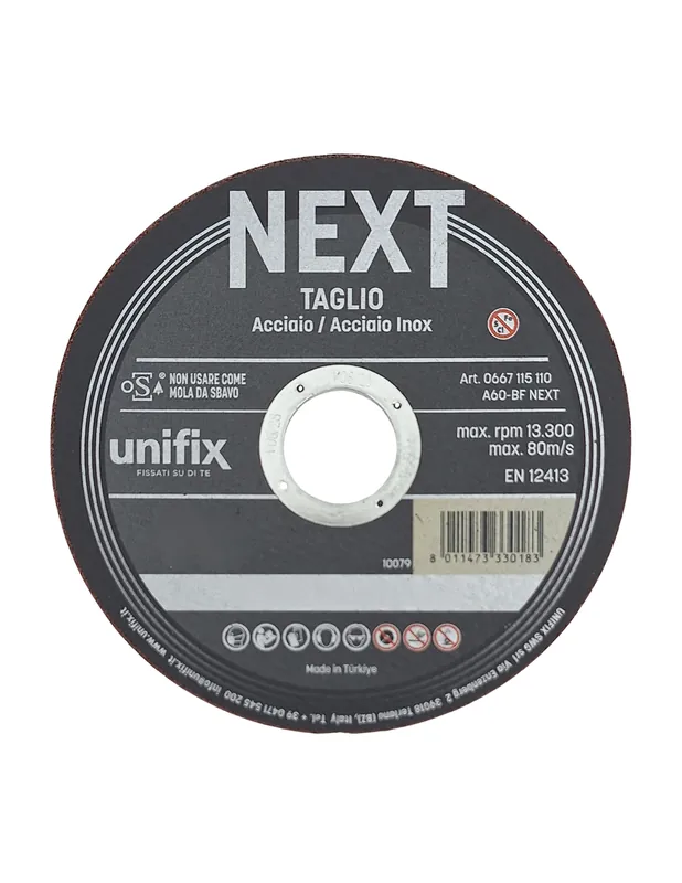 Mola Da Taglio Next Per Acciaio Materiali Plastici Lamiere Sottili 1 pz., Ø 115 x 1,0 x 22 mm Weekendaanbieding