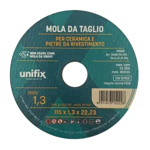 Betaalbaar Mola Da Taglio Ceramica Top Per Pietre Da Rivestimento Ø 115 x 1,3 x 22 mm