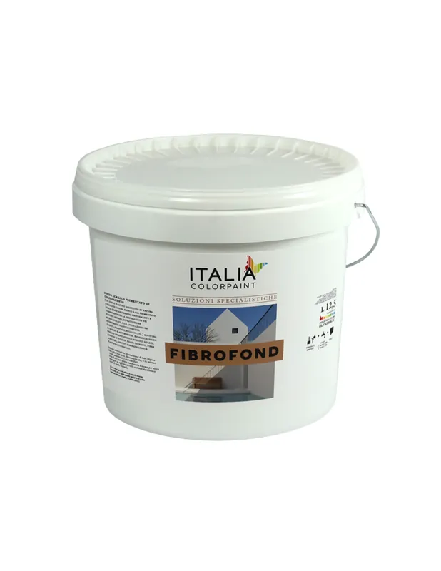Rechtstreeks Van De Fabrikant Fibrofond R Fondo Di Collegamento Fibrato Ruvido 0,3 Bianco Per Esterni 1 pz., 5 lt