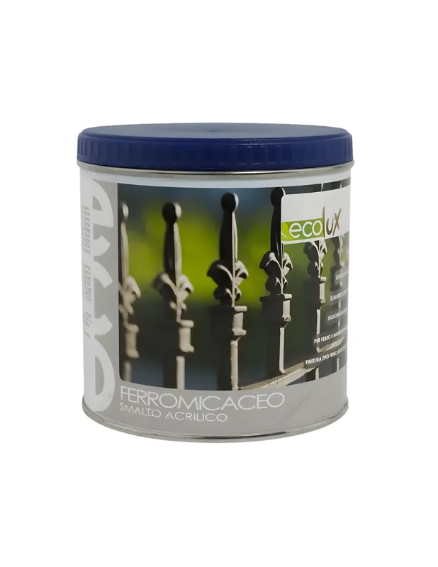 Meest Verkocht Ecolux Smalto Ferromicaceo Antichizzante Acrilico Grigio Scuro 8010 1 pz., 0,5 l
