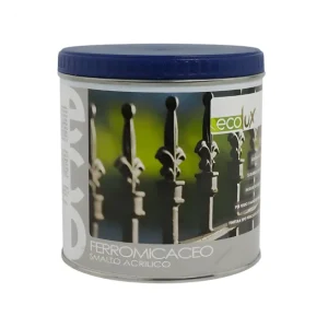Veilige Betaling Ecolux Smalto Ferromicaceo Antichizzante Acrilico Grigio Medio 8011 1 pz., 0,5 l