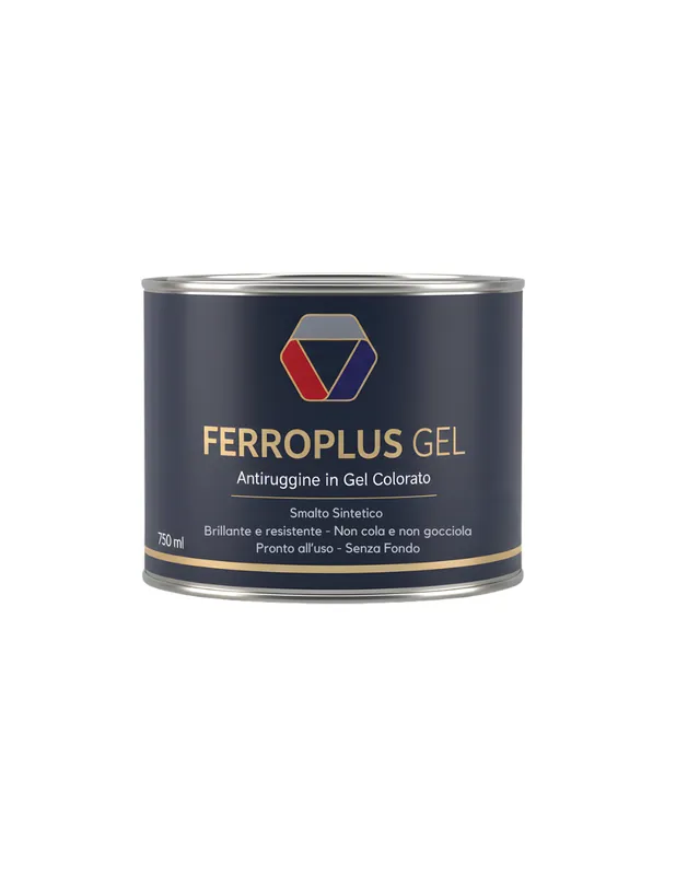 Ferroplus Gel Smalto Antiruggine Rosso Fuoco Per Ferro E Metallo 750 ml Direct Beschikbaar