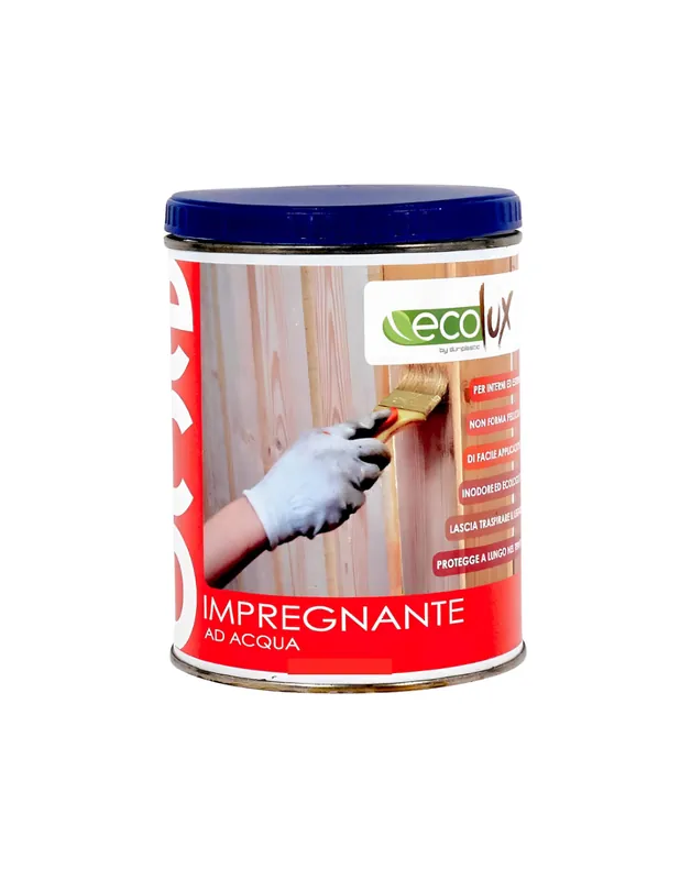 Impregnante Fondo Protettivo Acrilico Pigmentato Wenge Per Legno Ecolux 1 pz., 0,750 lt Actieprijs