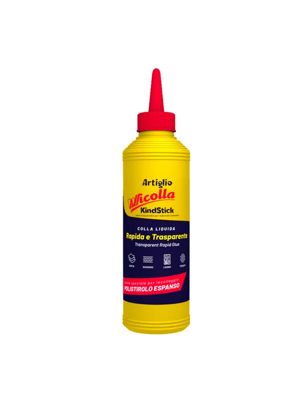 Nieuw Colla Vinilica Trasparente Wicolla Da 200 Gr Per Polistirolo Espanso
