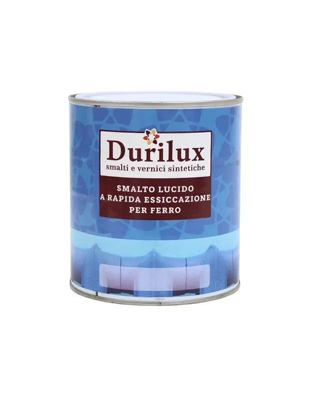 Betrouwbaar Durilux Smalto Sintetico Lucido A Rapida Essiccazione Colore Bosco 524 Ral 6005 1 pz., 0,750 lt