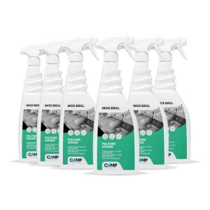 KIT 6 Inox Brill Da 750 ml Pulitore Lucidante E Protettivo Per Superfici In Acciaio Alleen Vandaag