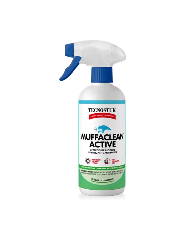 Finale Uitverkoop MUFFACLEAN ACTIVE Detergente Igienizzante Antimuffa Inodore Per Pareti E Soffitti 1 pz., 250 ml
