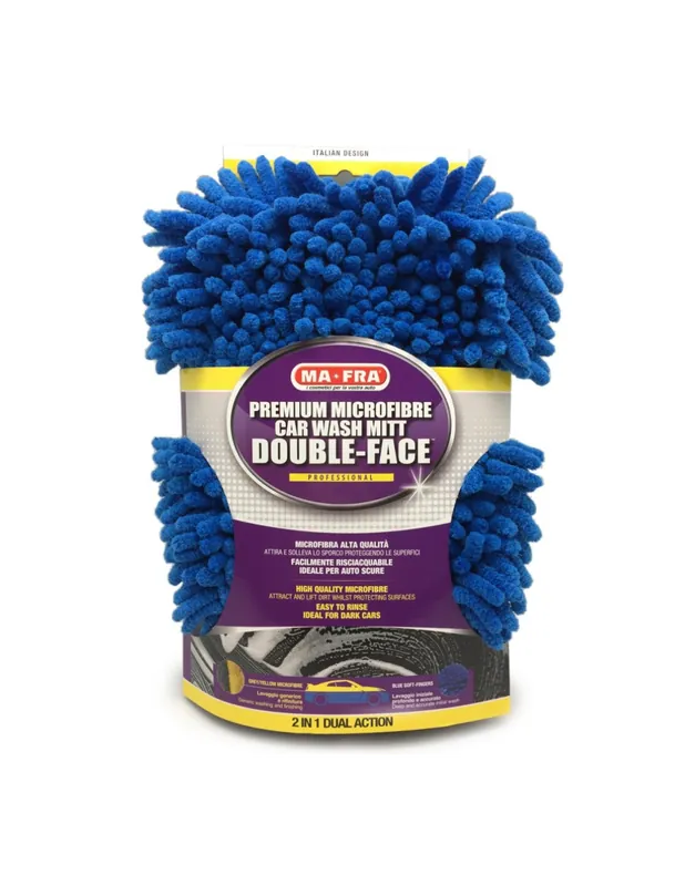 Gratis Retour Guanto In Microfibra Per Lavaggio Auto Double Face 30x20 cm
