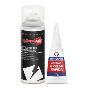 Bestseller Kit Attivatore Spray per Adesivi Cianoacrilici 200 ml con Adesivo a Presa Rapida 20 g