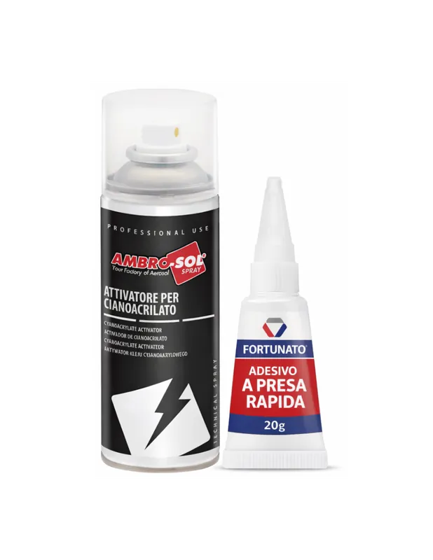 Bestseller Kit Attivatore Spray per Adesivi Cianoacrilici 200 ml con Adesivo a Presa Rapida 20 g