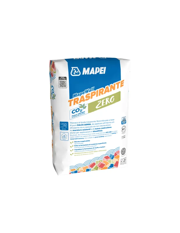 Mapewall Traspirante Intonaco Bianco Fibrorinforzato Calce Aerea 25 Kg Must-Have