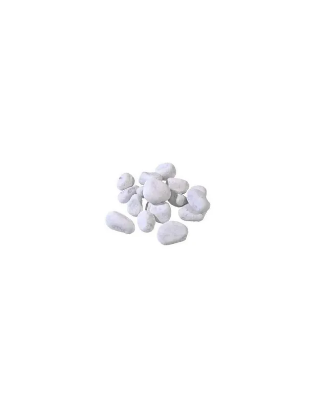Op = Op Ciottoli Bianco Granulometria 25/40 Pietre Naturali Decorazione Giardini kg 20