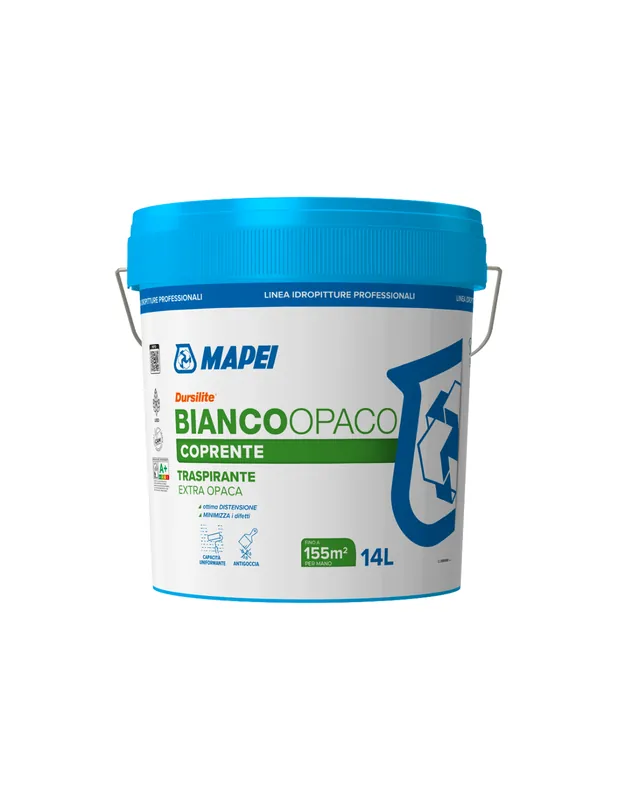 Dursilite Idropittura Traspirante Per Interni Bianco Opaco Fustino 14 L Seizoensaanbieding