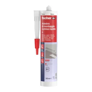 Uitverkoop Fischer MK Colla Adesivo Di Montaggio Rapido Bianco Per Ambienti Interni 310 ml