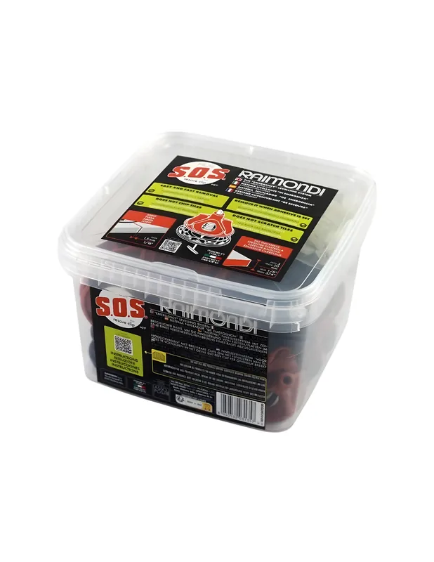 RAIMONDI Kit RLS SOS Sistema Livellante Basi SOS + Ghiere + Rondelle Antigraffio Laatste Kans