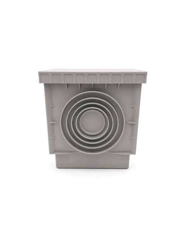 Uitverkoop FORTUNATO Pozzetto In PVC 200x200 mm Con Chiusino Grigio Per Acqua Piovana