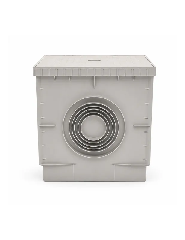 FORTUNATO Pozzetto In PVC 400x400 mm Con Chiusino Grigio Per Acqua Piovana Gereduceerde Prijs