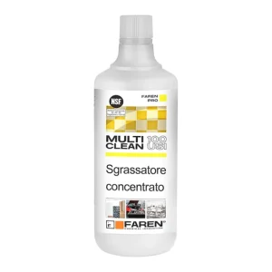 FAREN Multi Clean 100 USI Sgrassante Universale Alcalino Multi Superfici 1 L Lage Prijs