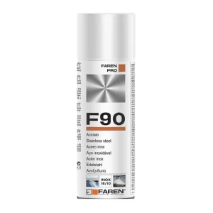 Faren F90 Acciaio Inox Spray Per Trattamento Metalli Anticorrosivo 400 ml Speciale Aanbieding