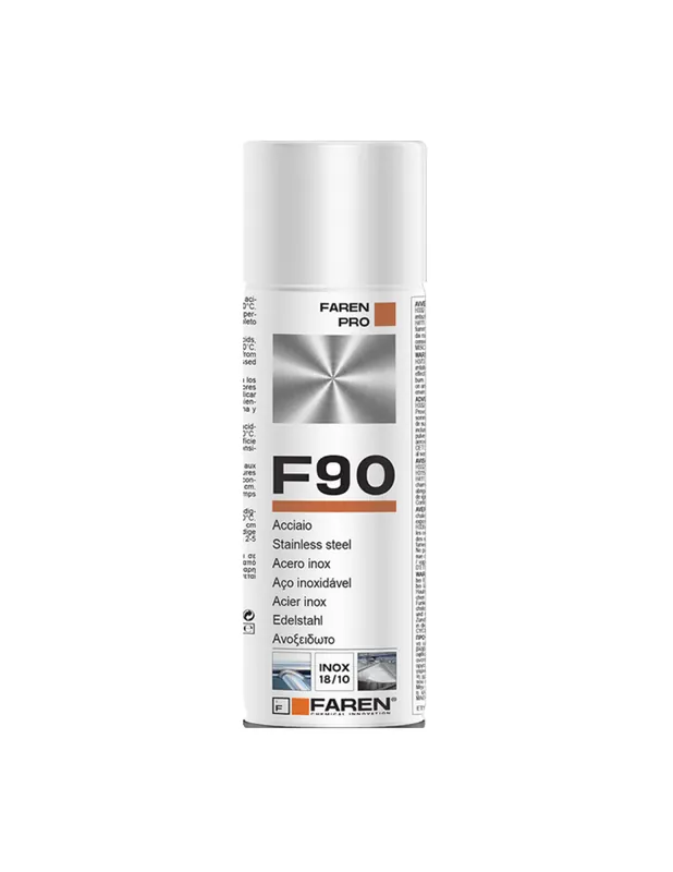 Faren F90 Acciaio Inox Spray Per Trattamento Metalli Anticorrosivo 400 ml Speciale Aanbieding