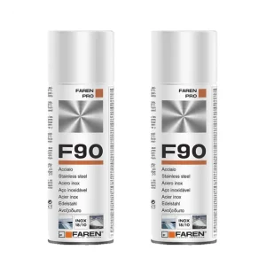 Faren F90 Acciaio Inox Spray Per Trattamento Metalli Anticorrosivo 400 ml 2 Pezzi Beste Prijs