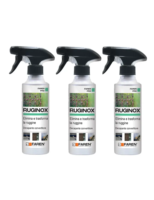 Faren RUGINOX Spray Convertitore Di Ruggine Rimuove Ossidazioni 250 ml 3 Pezzi Superprijs