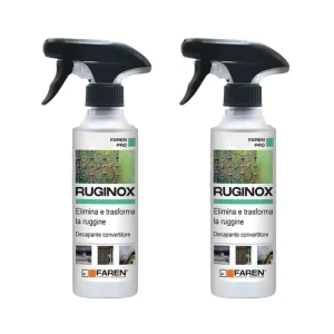 Faren RUGINOX Spray Convertitore Di Ruggine Rimuove Ossidazioni 250 ml 2 Pezzi Nieuw
