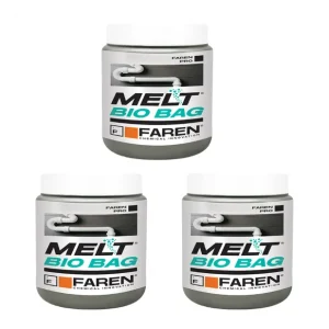 Superprijs Faren MELT BIO BAG Trattamento Per Scarichi e Fosse Biologiche 300 gr. 3 Pezzi