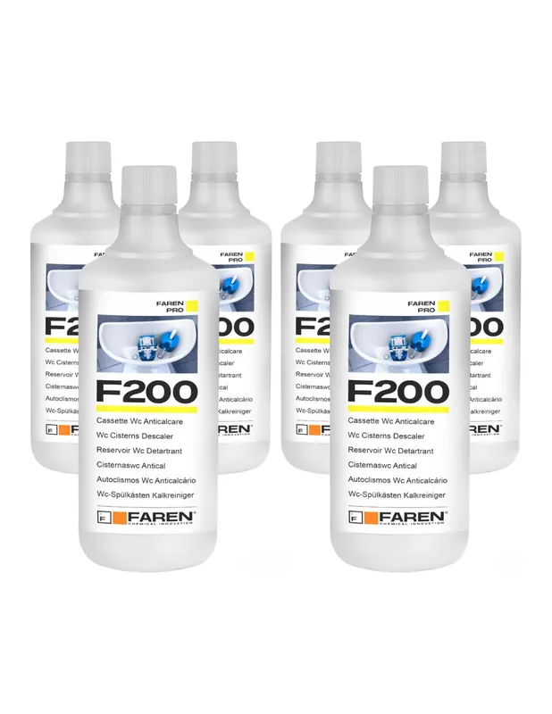 FAREN F200 Disincrostante Anticalcare Per Cassette WC 1 LT 6 Pezzi Veilige Betaling