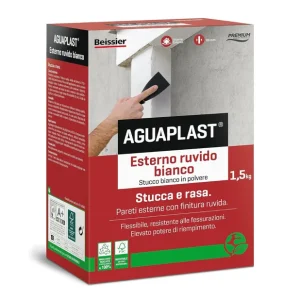 AGUAPLAST SR5 Stucco Bianco Per Esterni Finitura Ruvida 1,5 Kg Rechtstreeks Van De Fabrikant