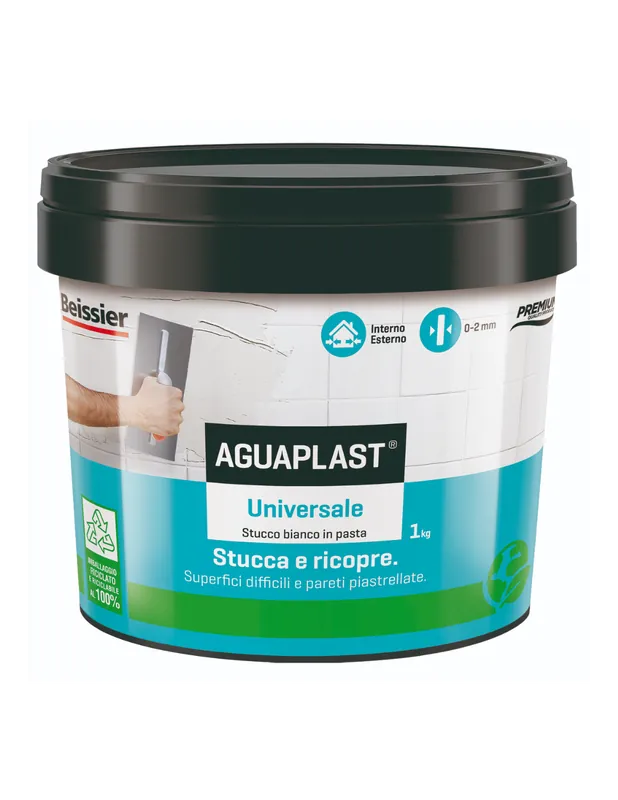 AGUAPLAST UNIVERSALE Stucco Pronto All‘Uso Per Qualsiasi Superficie 1 Kg Tijdelijk Beschikbaar