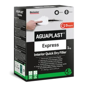 AGUAPLAST EXPRESS Stucco In Polvere Extra Rapido Per Ambienti Umidi 1 Kg Favoriet