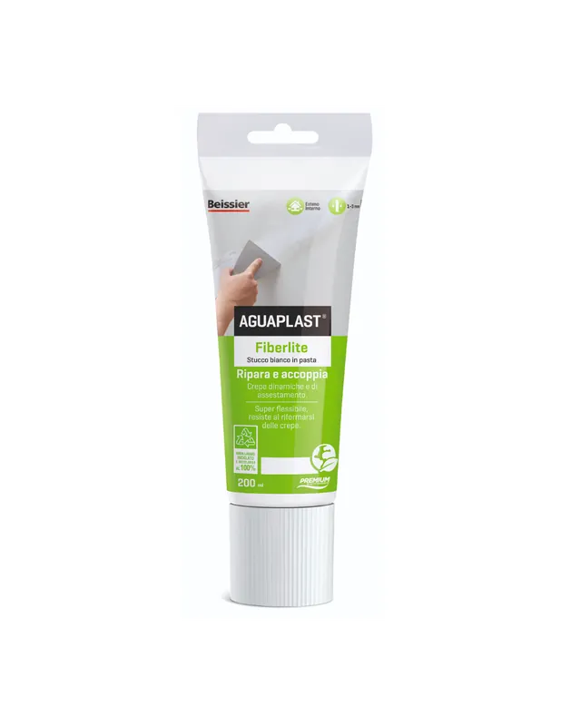 AGUAPLAST FIBERLITE Stucco Per Crepe Dinamiche E Cavillature Finitura Liscia 200 ml Seizoensaanbieding