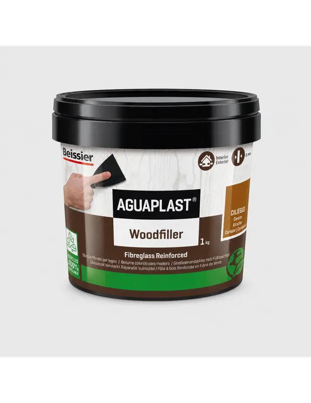 AGUAPLAST WOODLITE Stucco Pronto Per Legno Resistente Alle Crepe 1 Kg 1 pz., Ciliegio Goedkoop