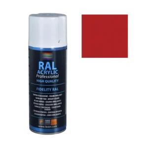 Koopje FAREN RAL ACRYLIC Vernice Spray Acrilica Brillante A Rapida Essicazione 400 ml 1 pz., Rosso Fuoco - RAL 3000
