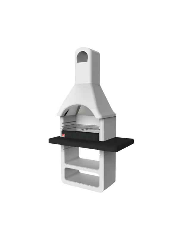 SAROM Barbecue Maribor Legna Carbonella 114 x 64 x 212,5 cm Con Griglia E Base Con Ripiano Beperkte Voorraad