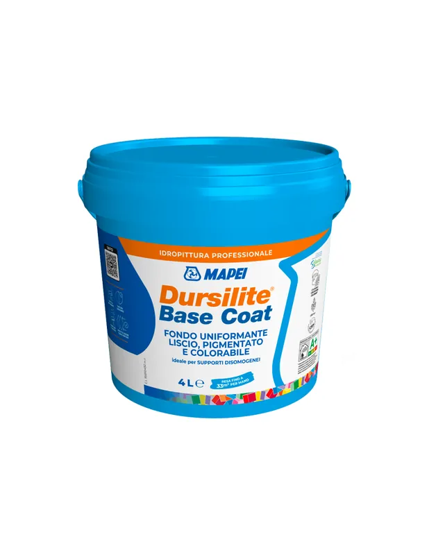 MAPEI Dursilite Base Coat Fondo Murale Liscio Colorabile Supporti Disomogenei 4 lt, 1 pz. Snelle Levering