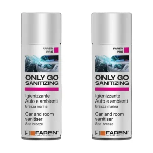 Finale Uitverkoop Faren ONLY GO SANITIZING Spray Igienizzante Per Auto E Ambienti 200 ml 2 Pezzi