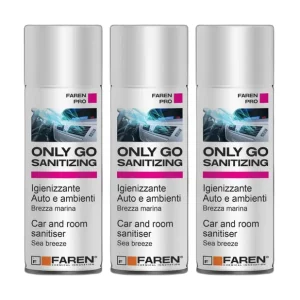 Dagaanbieding Faren ONLY GO SANITIZING Spray Igienizzante Per Auto E Ambienti 200 ml 3 Pezzi
