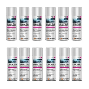 Korting Faren ONLY GO SANITIZING Spray Igienizzante Per Auto E Ambienti 200 ml 12 Pezzi