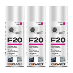 Faren F20 Igienizzante Spray Profumato Per Climatizzatori Casa Auto 400ml 3 Pezzi Bestel Nu