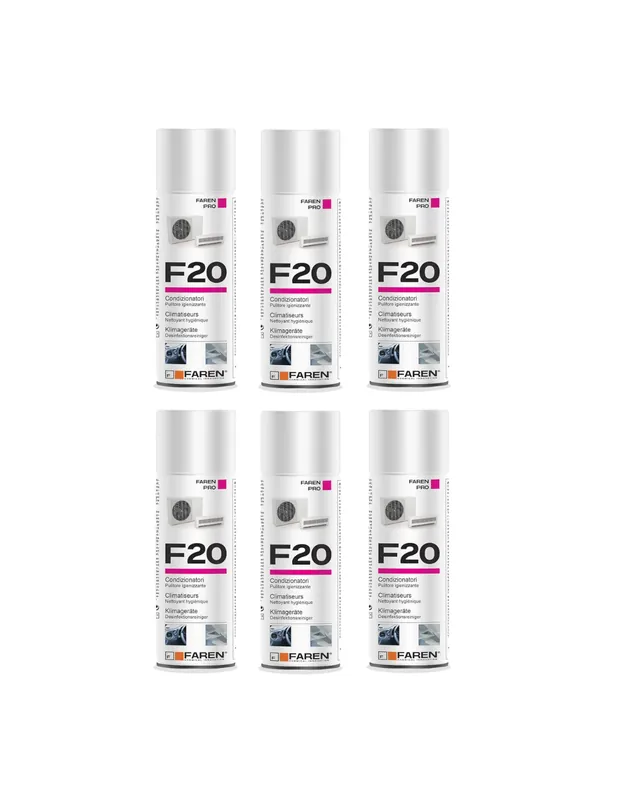 Betaalbaar Faren F20 Igienizzante Spray Profumato Per Climatizzatori Casa Auto 400ml 6 Pezzi