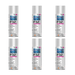 Faren F32 Pulitore Contatti Spray Sgrassante A Rapida Evaporazione 400ml 6 Pezzi Speciale Aanbieding