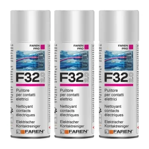 Faren F32 Pulitore Contatti Spray Sgrassante A Rapida Evaporazione 400ml 3 Pezzi Speciale Aanbieding